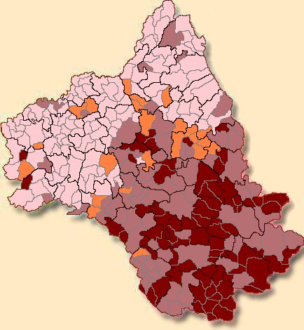 Les communes de l'Aveyron