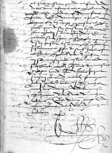 Dernière page du testament d'Anthoinette de TAURIAC